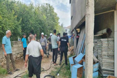 Kozan’da samanlıkta çıkan yangın korkuttu