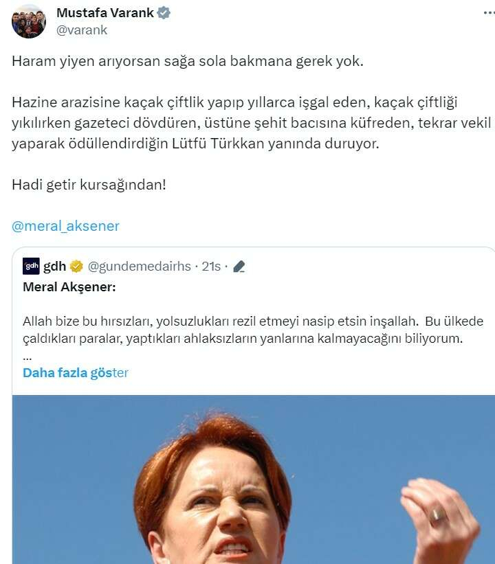 mustafavarankmeralaaksenerecevapverdi