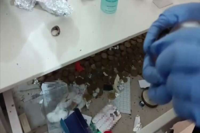 Evi patlayıcı madde imalathanesine çevirmişler