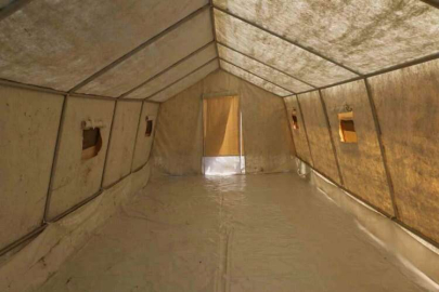 Konargöçer ailelere çadır yardımı