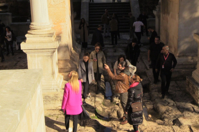 "Rotahane Projesi" ile Antalya'ya gelen heyet Kaleiçi'ni gezdi