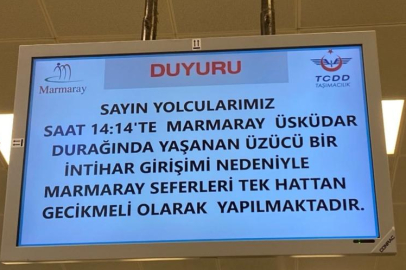 Üsküdar Marmaray'da raylara atlayan şahıs hayatını kaybetti