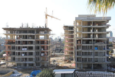 Yüreğir Sinanpaşa'da yeni konutlar hızla yükseliyor