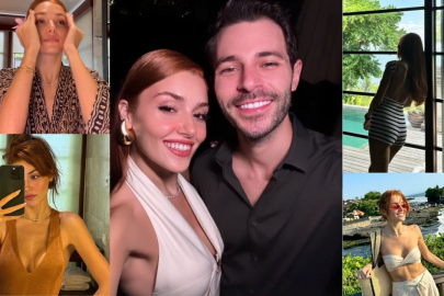 Hande Erçel ve Hakan Sabancı 2024'e Bali'de girdi