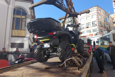 15 yaşındaki genç ATV ile trafiği birbirine kattı, 35 bin lira ceza yedi