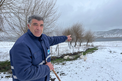 Eskişehir’de havadan görüntülenen kar manzaraları mest etti