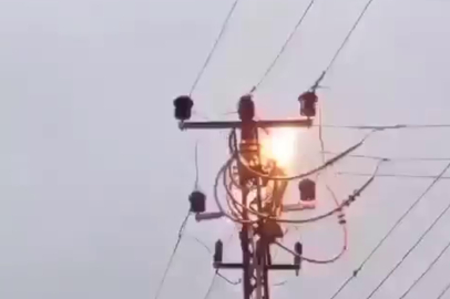 Elektrik direğine çıkan şahıs akıma kapıldı