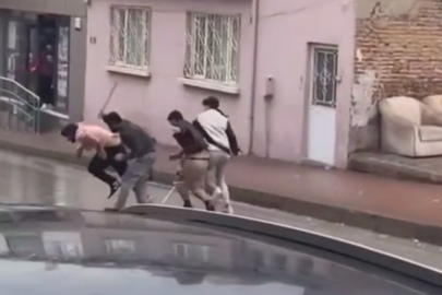 Sokak ortasındaki taşlı sopalı kavga sonrası 3 kişi gözaltına alındı