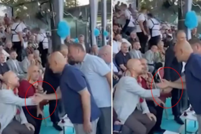 Bilal Erdoğan, İYİ  Parti'nin Balıkesir adayı Turhan Çömez'in elini sıkmamış