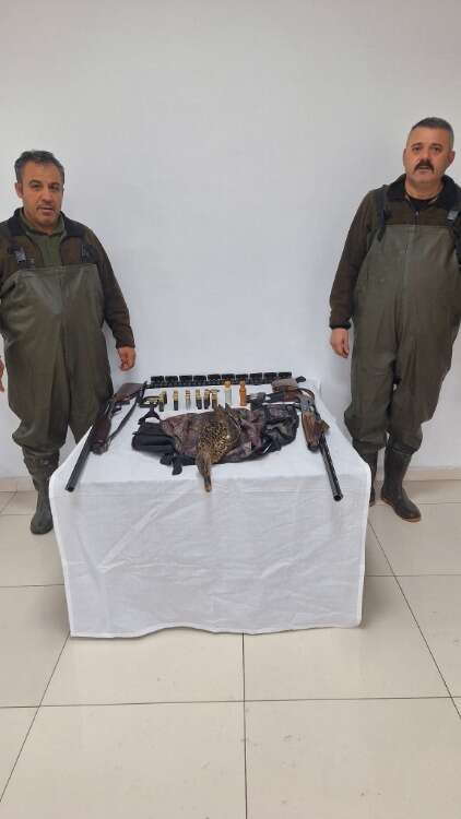 Kayseri'de yasa dışı av yapan 8 kişiye ceza 2