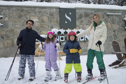 Wilma Elles Sarıkamış’ta kayak tatilinde