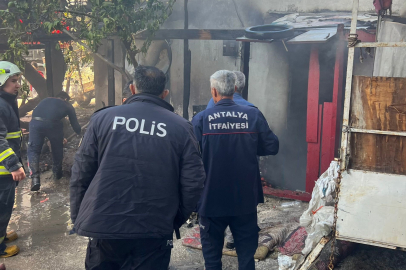 Müstakil evde çıkan yangın itfaiye ekipleri tarafından söndürüldü