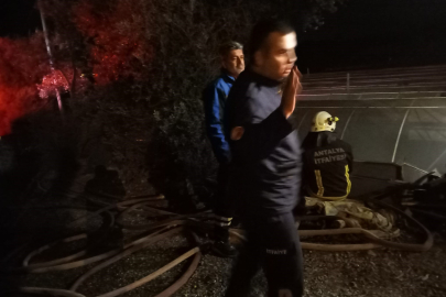 Samanlıkta yangın paniği