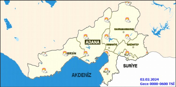 Adana'da 2 Şubat Cuma Hava Durumu belli oldu Az bulutlu ve sıcak bekleniyor 2