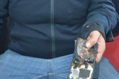Muğla'da telefon bataryası patladı!