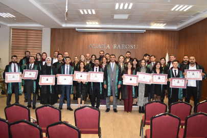 14 avukat daha mesleğe ilk adımını attı