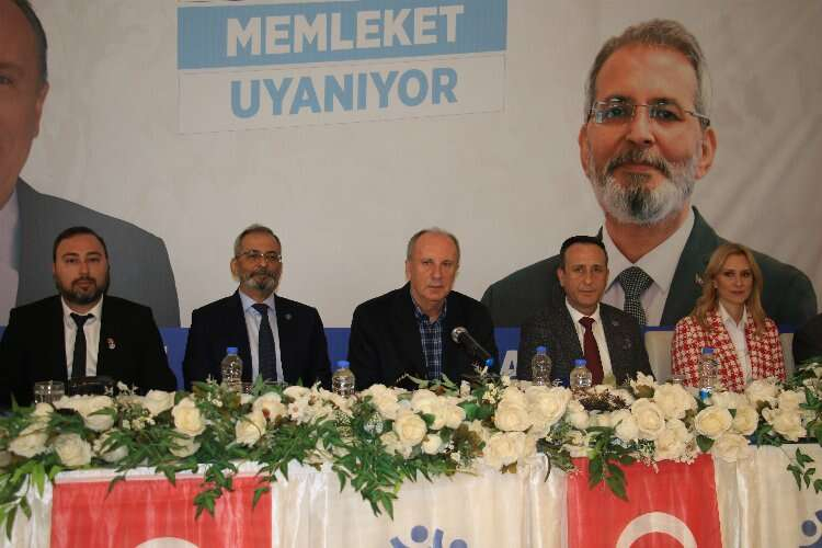 MERSİN  Memleket Partisi Genel Başkanı Muharrem İnce