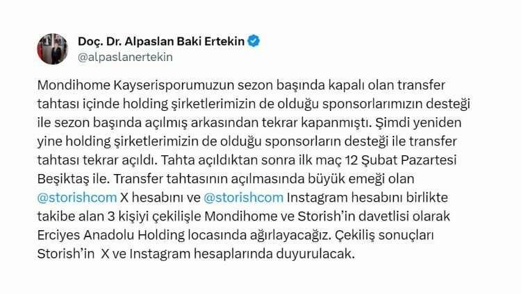 transfer kayserispor 