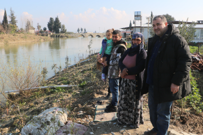 Hatay depreminde Asi Nehri 12 ev yuttu