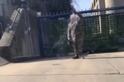 ABD Hava Kuvvetleri'nden aktif görevli asker, İsrail Soykırımına karşı kendini ateşe verdi