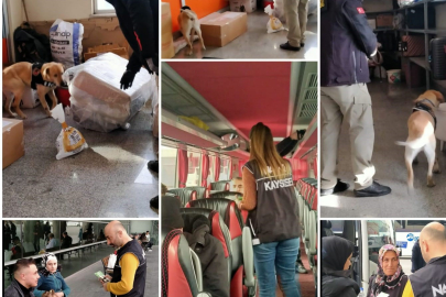 Kayseri'de 'Narko Alan' operasyonunda 7 otobüs ve 42 şahıs kontrol edildi
