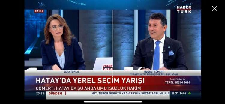 İYİ Parti Hatay Büyükşehir Belediye Başkan Adayı Nusret Cömert