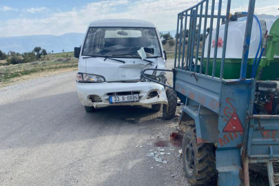 Mersin'in Mut İlçesi'nde trafik kazasında 2 kişi yaralandı