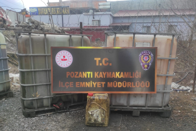 Pozantı'da bin litre kaçak akaryakıt operasyonu