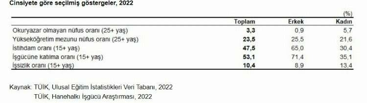 tüik kadın raporları