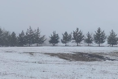 Erzurum'un Aşkale İlçesinde kış mevsimi tekrar kendini gösterdi