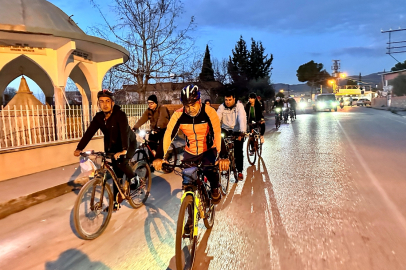 Hatay'da "Yeşilay Haftası" dolayısıyla bisiklet turu düzenlendi