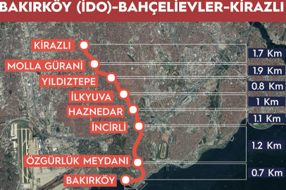 İstanbul'da Bakırköy-Bahçelievler-Kirazlı Metro Hattı açılıyor
