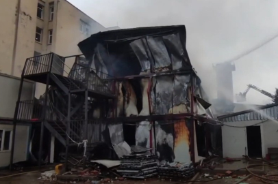 İTÜ Maslak kampüsündeki inşaat alanında çıkan yangın kontrol altına alındı