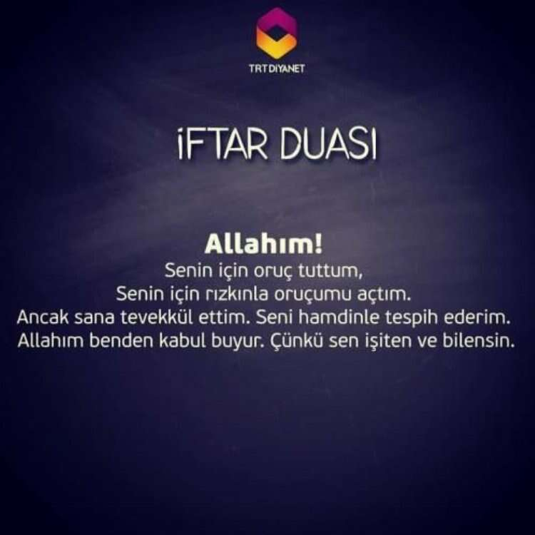 iftar duası