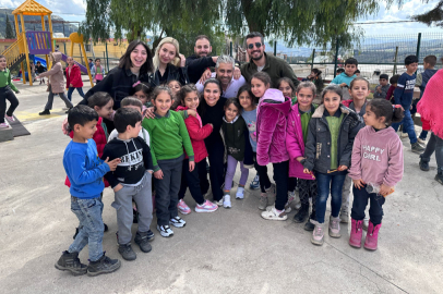 Hataylı depremzede çocukların yüzünü güldüren yardım
