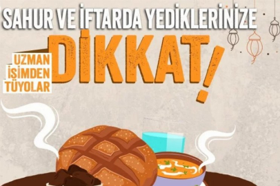 Uzman isimden Ramazanda beslenme tüyoları