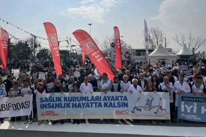 Büyük hekim yürüyüşü İstanbul'da yapıldı