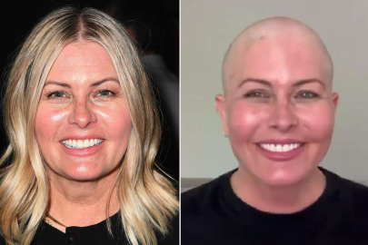 Meme kanserine yakalanan ünlü oyuncu Nicole Eggert saçlarını kendi elleriyle kazıdı