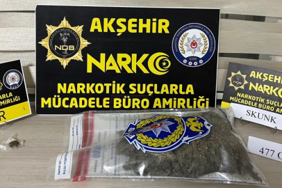 Konya Akşehir'de narkotik operasyonu