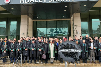 Trabzon Barosu avukatlarından sessiz protestosu