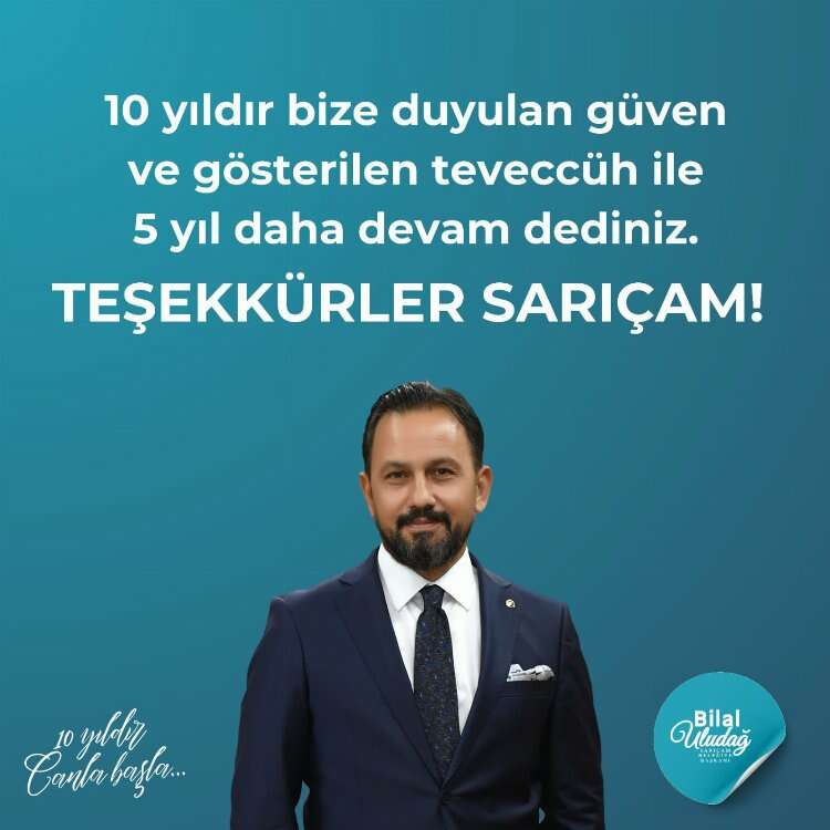 sarıçam belediye başkanı bilal uludağ