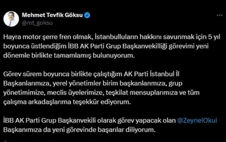AK Parti Grup Başkanvekilliği 