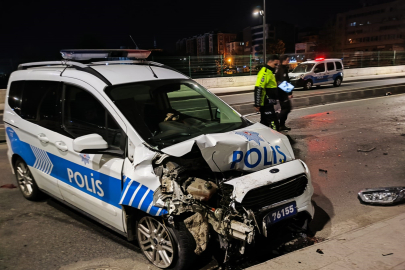 Silahlı yaralama olayından kaçarken polise çarptılar: 2 polis yaralandı