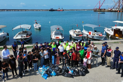 Hatay'da kıyı ve deniz dibi temizliği yapıldı