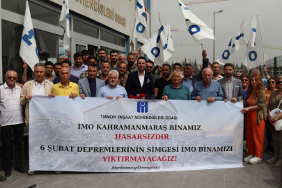 Kahramanmaraş İMO binasının yıkılmaması için İnşaat Mühendisleri çağrı yaptı