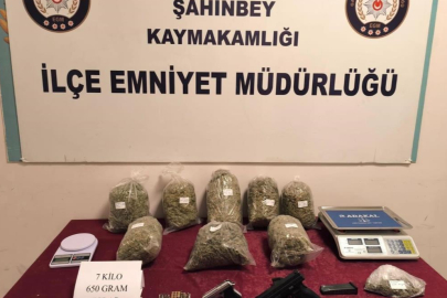 Gaziantep'te yasaklı madde operasyonu