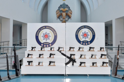 Uzun namlulu silahlar ele geçirildi