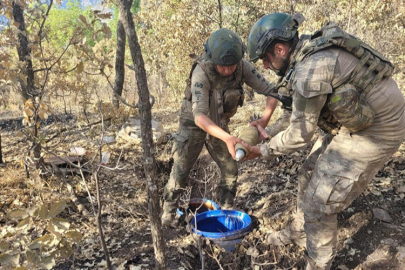 Pençe-Kilit Operasyonu bölgesinde teröristlere ait mühimmat ele geçirildi
