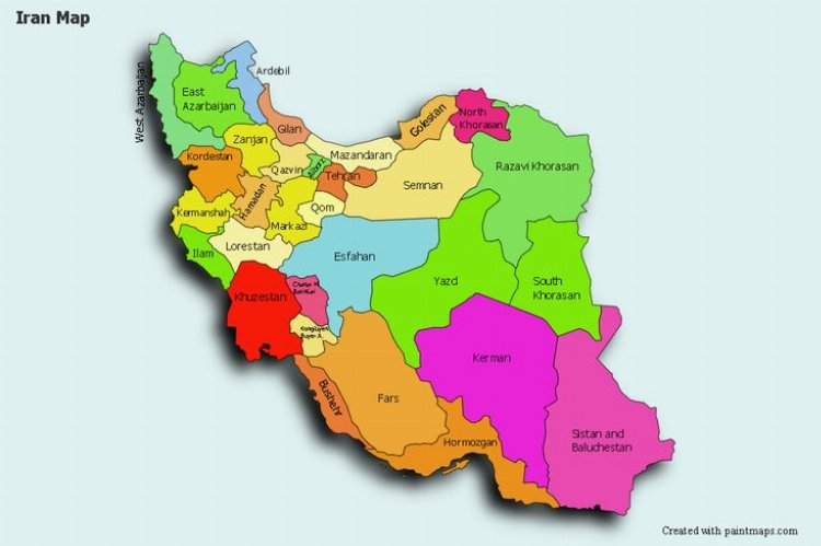 iran haritası