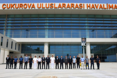 Mersin Valisi Pehlivan, Çukurova Uluslararası Havalimanı'nı inceledi